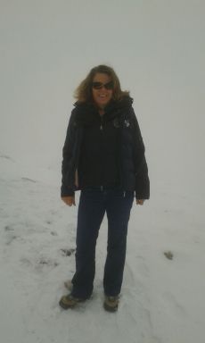 Andrea im Schnee